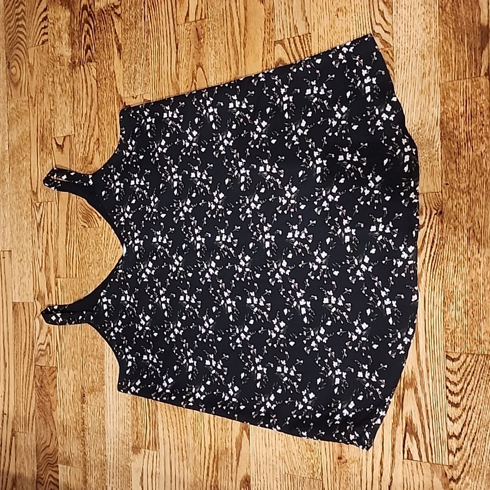 (S) Ricki's Floral Flowy Tank Top Cottagecore Bohemian